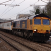 66 705 drags 4VoP units 3905 and 3918 north 5M23 to Barrow Hill to yield spares.