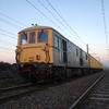 electro diesel loco 73 201 hauling the track recording car and generator coach