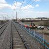 Construction work on new up direction non electrified loop line at Sundon, south of Harlington.